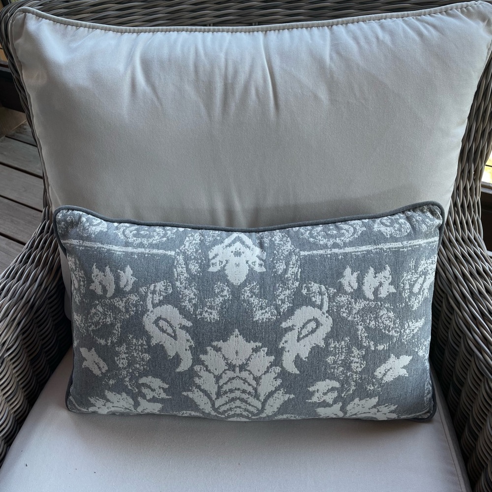 Set of 3 Frontgate outdoor pillows